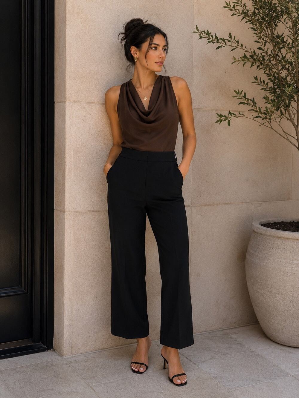 Amanda Uprichard | Cropped Kick Flare Tailored Pants